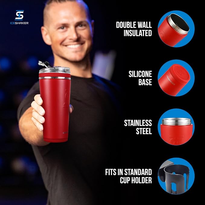 Ice Shaker Insulated Stainless Steel Tumbler | 20 oz - Image 2
