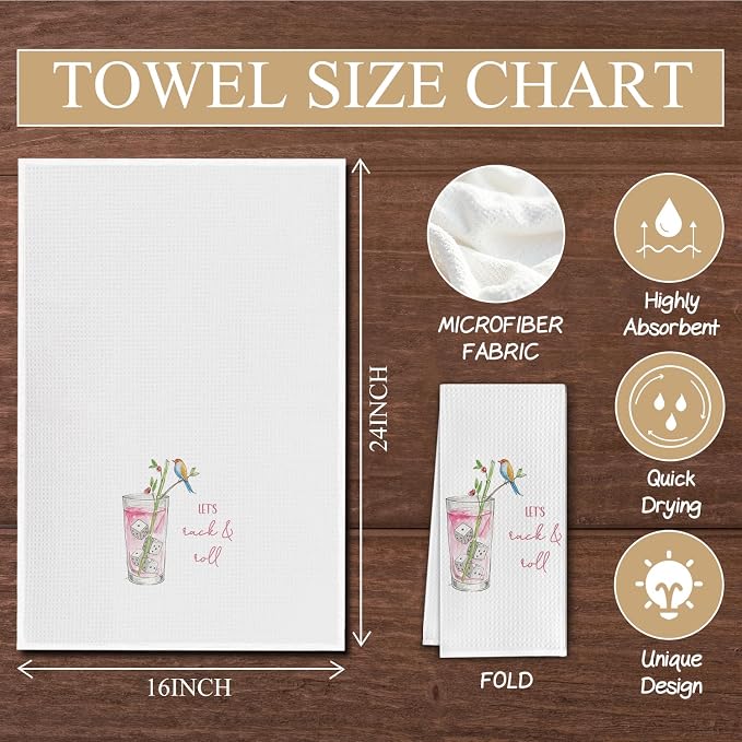 Mahjong Cocktail Kitchen Towels, Mahjong Gifts - Image 6