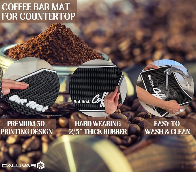 But First Coffee Silicone Bar Mat - Image 2