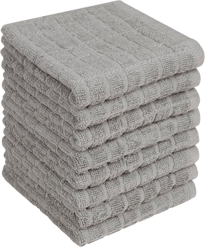 Bumble Dish Cloths | 12" x 12" | 100% Cotton Kitchen Towels | 406 GSM | Soft by BumbleTowels