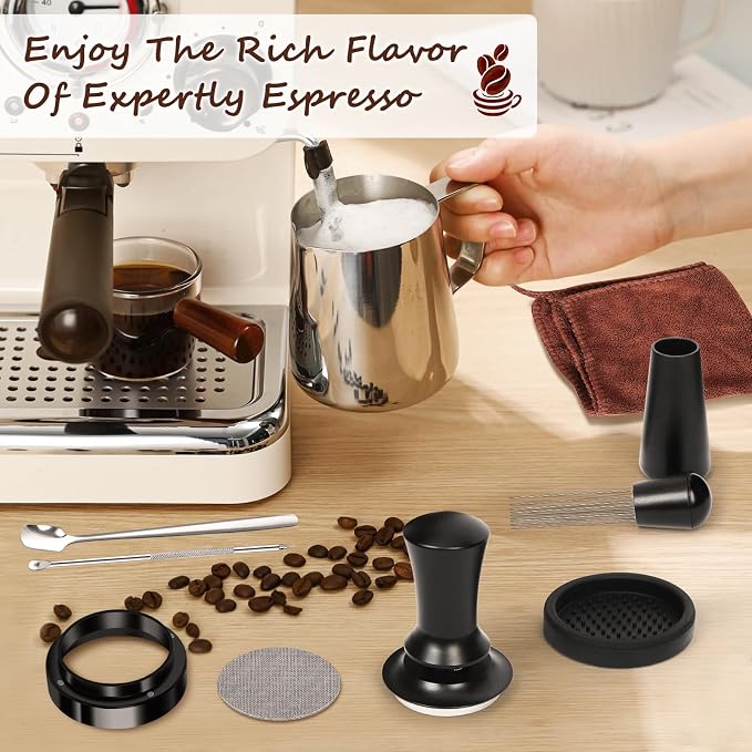 Y-Step 25 PCS Espresso Accessories Kit, 53.3mm/54mm Espresso Tamper Kit Coffee - Image 8