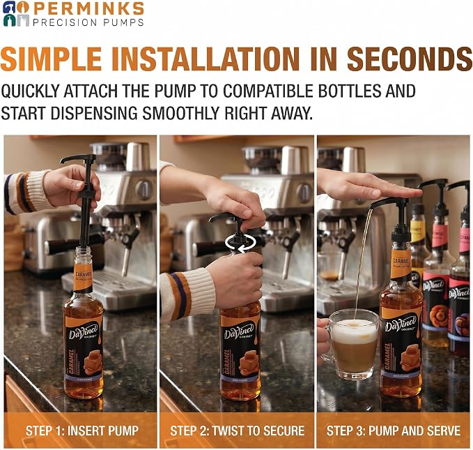 Syrup Pumps Compatible with Torani and Davinci Bottles - Image 4