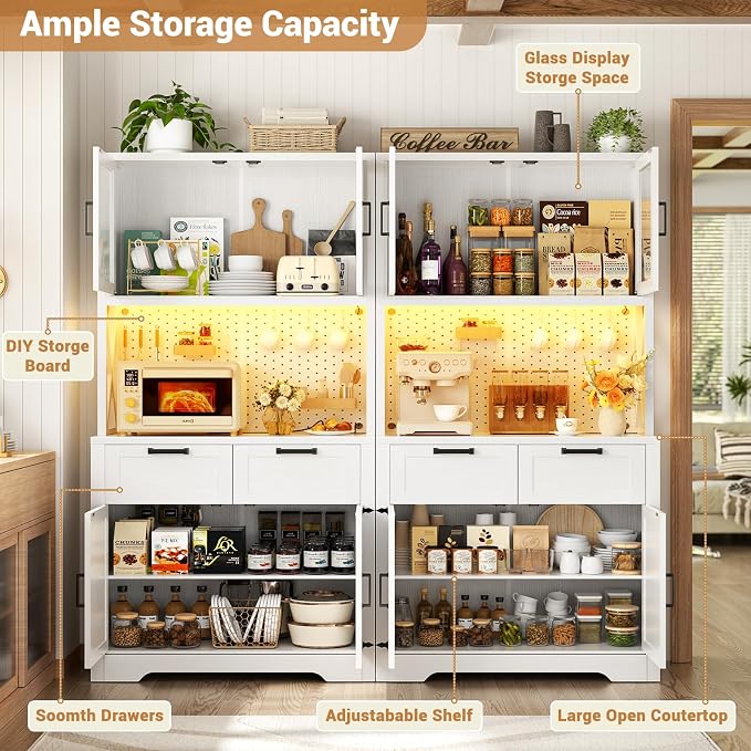 Unikito 71" Tall Kitchen Pantry Storage Cabinet - Image 3