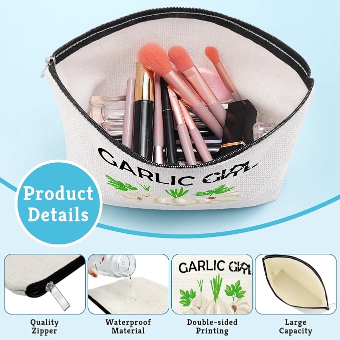 Garlic Gifts Vegetarian Makeup Bag Gift - Image 5