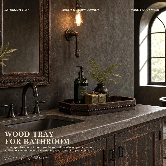 EOSAHR Rustic Decorative Tray - Image 4