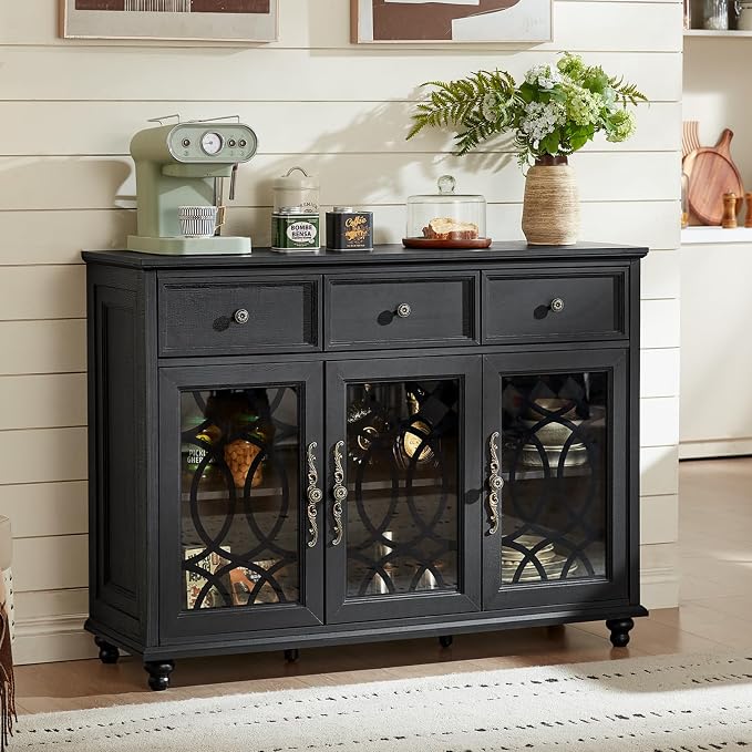 Joaxswe Farmhouse Sideboard Buffet Cabinet - Image 4