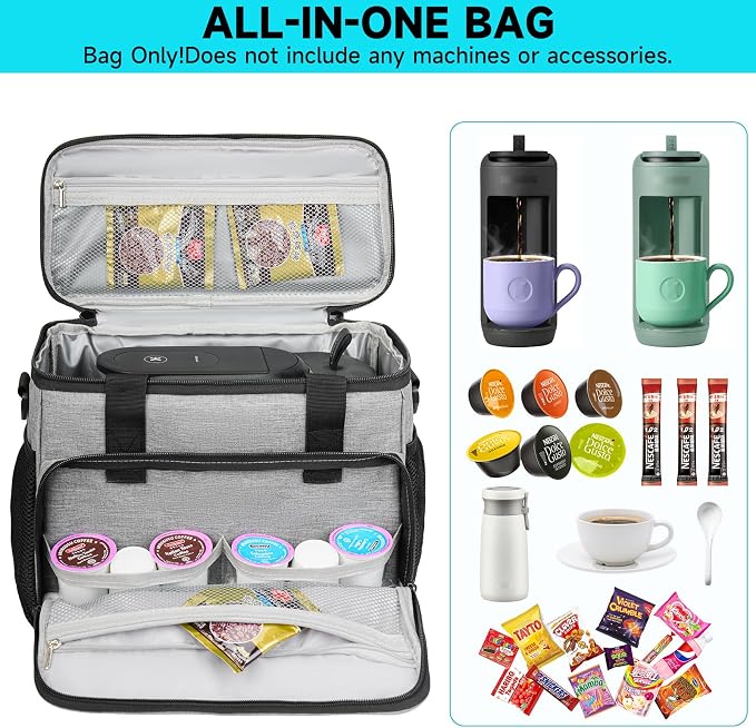 LEFOR·Z Coffee Maker Travel Bag Compatible - Image 4