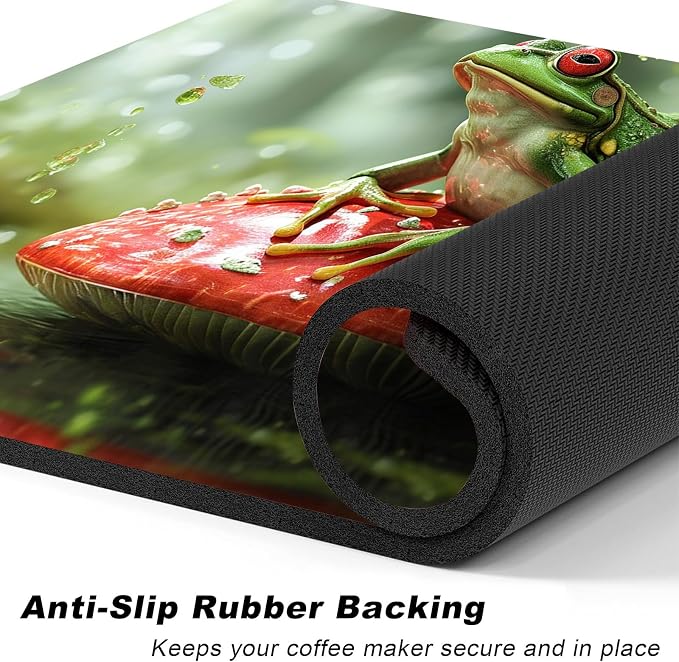 Coffee Mat, Coffee Bar Accessories Fit Under Coffee Maker Espresso Machine - Image 4