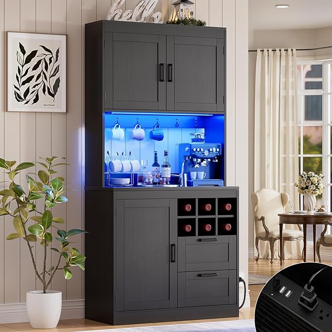 Unikito 72" Tall Pantry Cabinet, Kitchen Pantry Storage Cabinet by Unikito