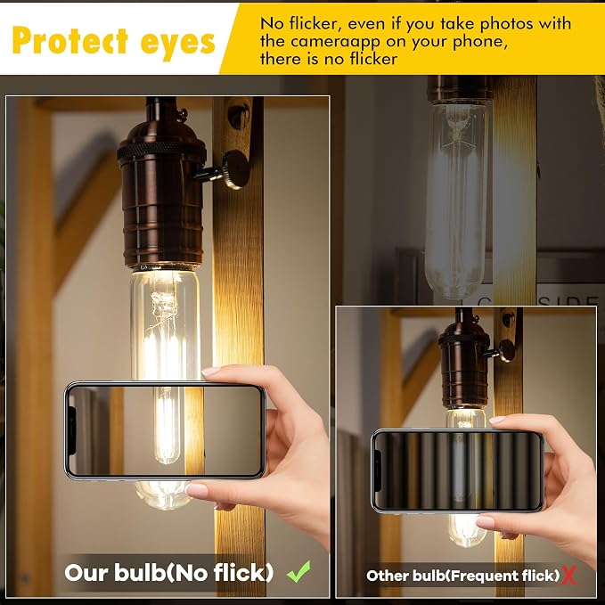 T10 LED Light Bulbs, E26 Tubular Light Bulbs 40Watt 4000K Neutral White - Image 7