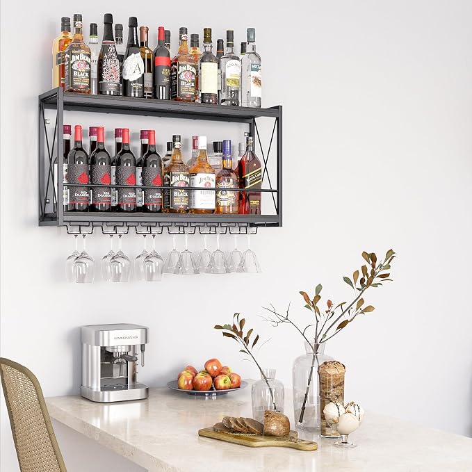 Dokser Wine Rack Wall Mounted Shelf - Image 3