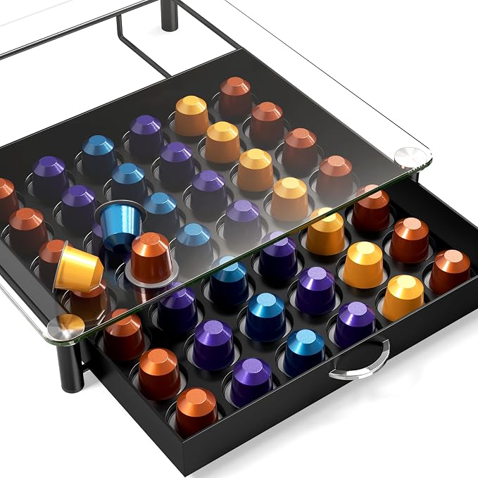 DecoBrothers Tempered Glass Coffee Pod Drawer Compatible - Image 6