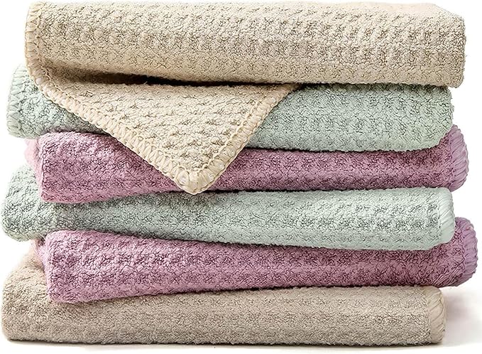 Barista Towels 6 Pack, Microfiber Professtional Coffee Cleaning Cloths by EubooTree