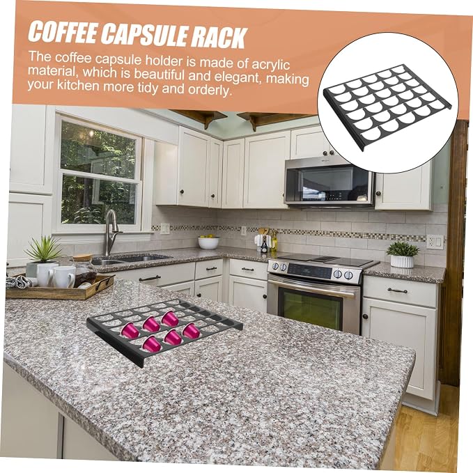 Coffee Capsule Storage Organizer Acrylic Multi Holder - Image 3