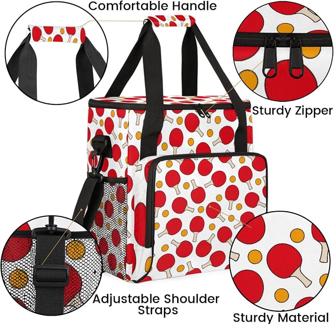 Ping Pong Coffee Maker Travel Bag, Ping Pong Large Carrying Storage Case - Image 6