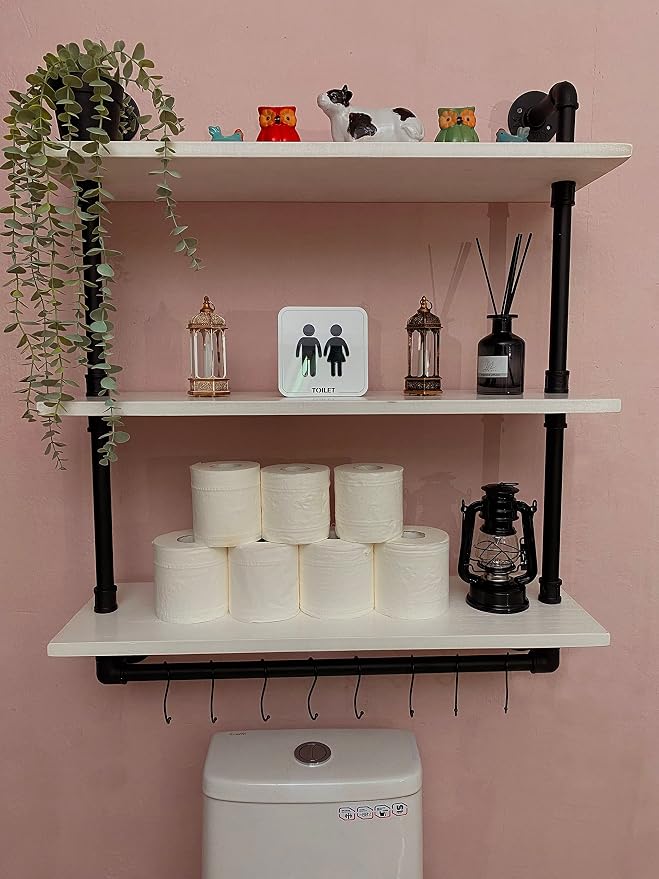 ROGMARS Industrial Pipe Shelving Floating Shelves - Image 7