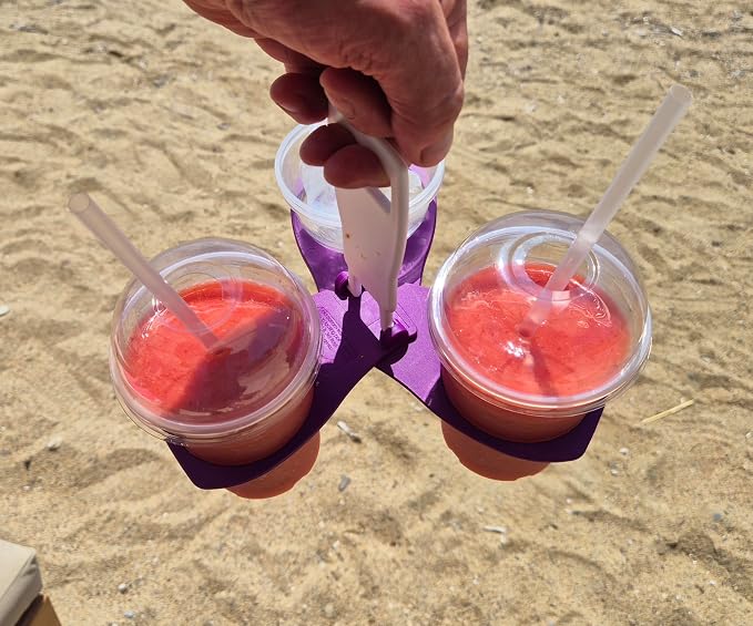CarryAround Fold Away Cup Carrier/Caddy Take-Out Coffee Soft Drink Pint Beer - Image 2