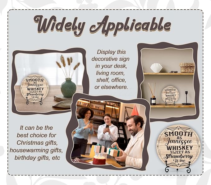 Country Home Decor, Home Bar Decor Accessories, Smooth As Tennessee Whiskey - Image 4