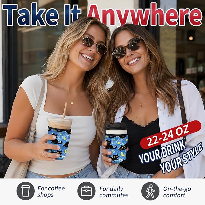 Reusable Neoprene Coffee Sleeve - Image 5