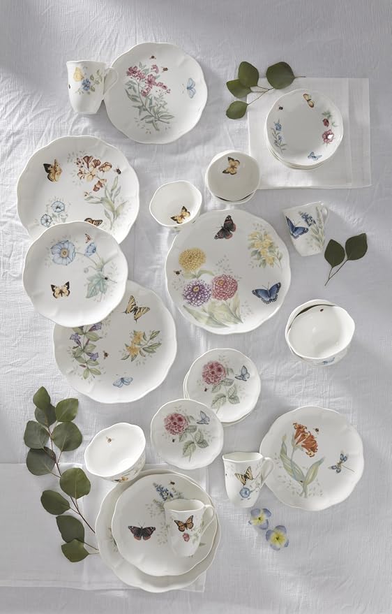 Lenox Dinnerware Set, Butterfly Meadow 28-Piece Set, Service - Image 4