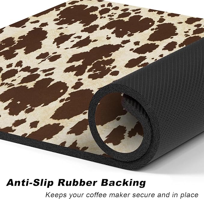 Coffee Mat, Coffee Bar Accessories Fit Under Coffee Maker Espresso Machine - Image 4