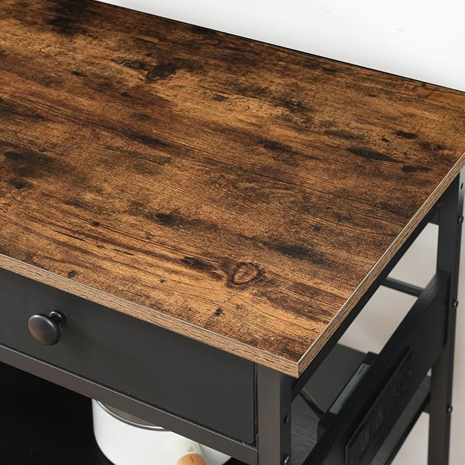 HOOBRO Kitchen Island with Storage, Rolling Island Cart - Image 7