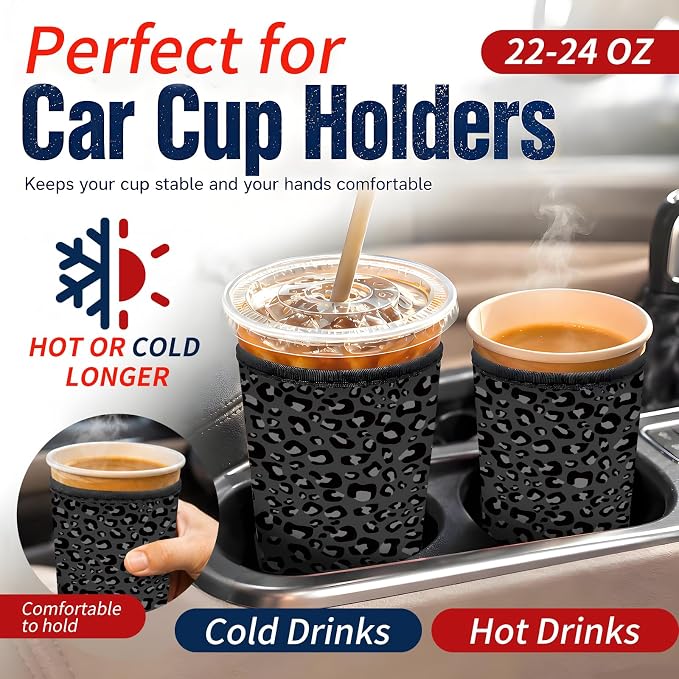 Reusable Neoprene Coffee Sleeve - Image 3