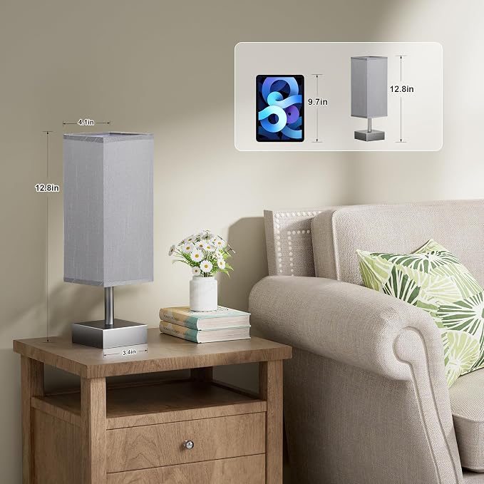 aooshine Grey Table Lamp - Image 3
