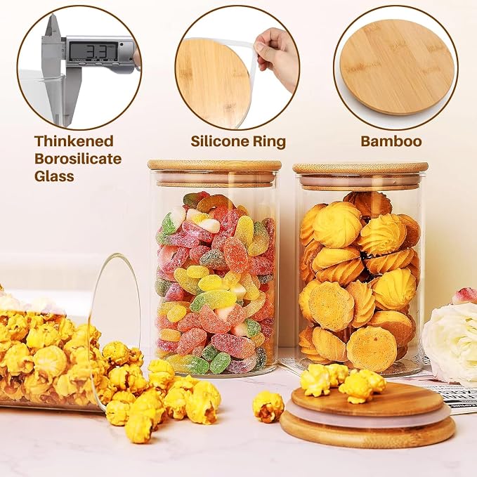 66 oz Glass Food Storage Jars - Image 4