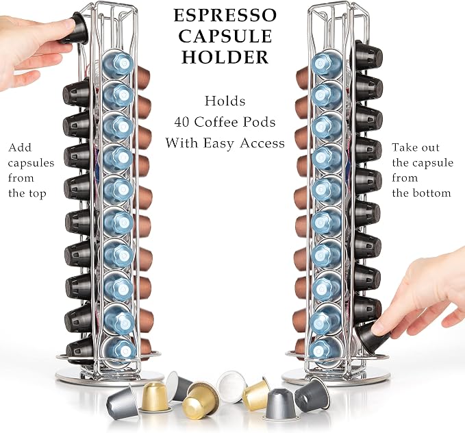 Mixpresso Capsule Spinning Carousel Holder I 360 Degree Rotatable Coffee - Image 3