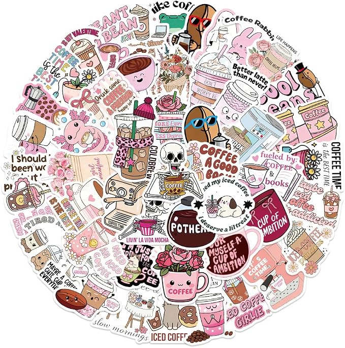 Funny Coffee Waterproof Stickers - Image 7