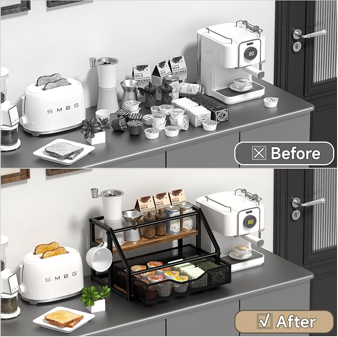 Coffee Syrup Rack Organizer, Syrup Bottle Holder Stand - Image 6
