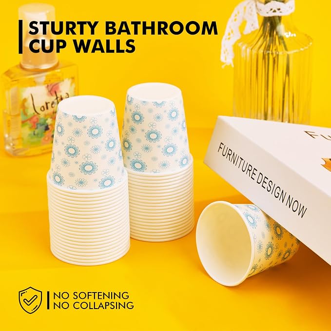 RACETOP Paper Cups 3 oz, Bathroom Cups 3 oz, Disposable Bathroom Paper Cups - Image 6