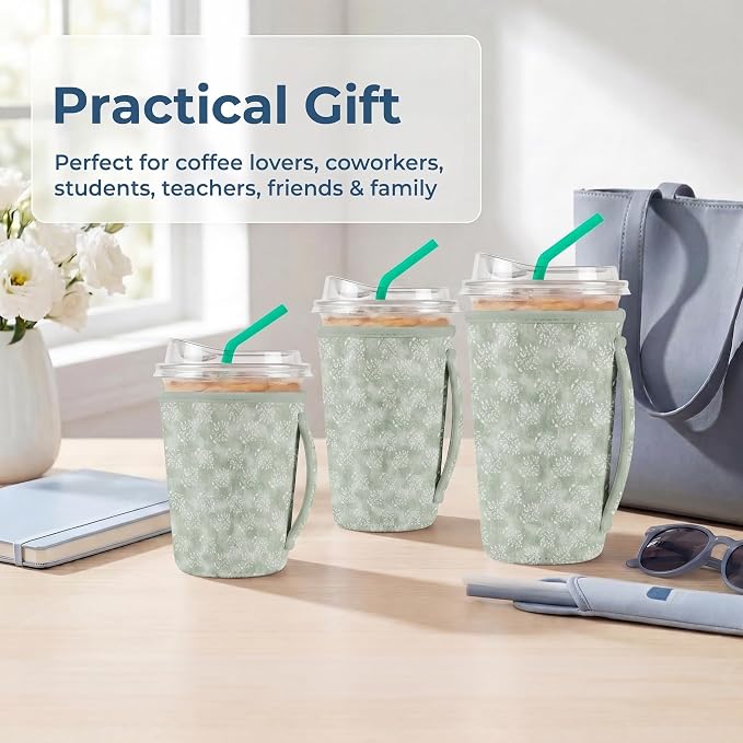 Artsocket 3 Pack Reusable Iced Coffee Sleeve - Image 7