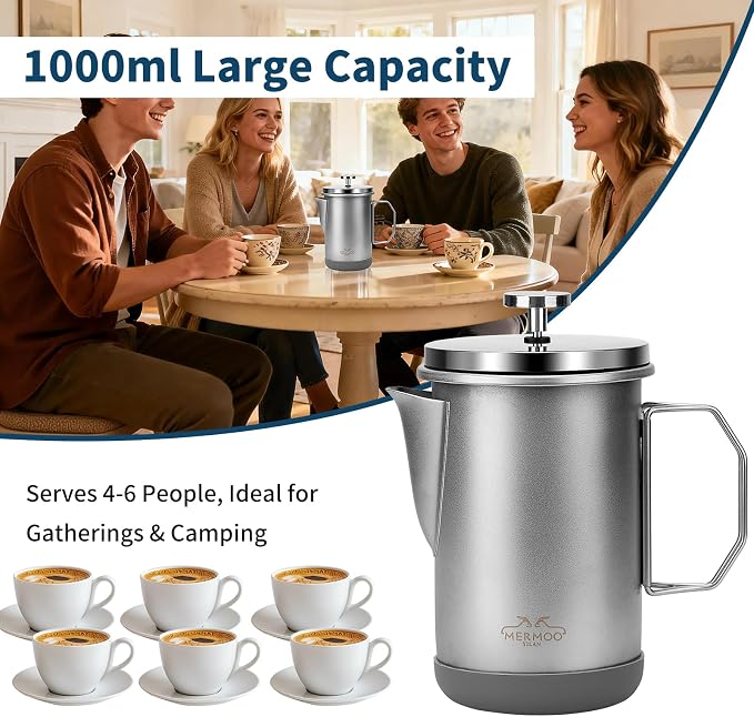 MERMOO YILAN Stainless Steel French Press - Image 6