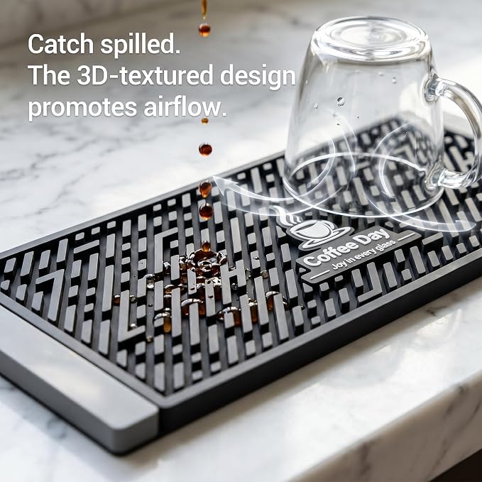 Pour Over Coffee Bar Mat 14"x5" - Image 3