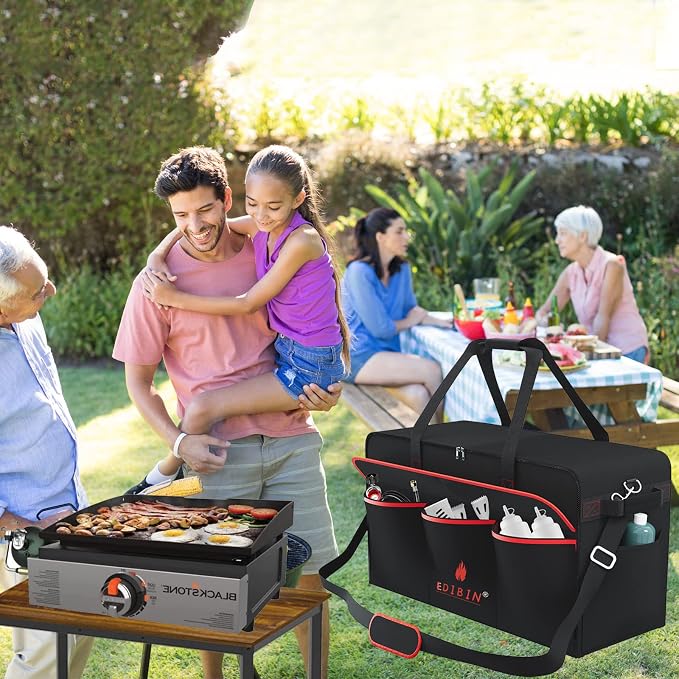 17" Griddle Carry Bag Fits Blackstone 1971 Heavy Duty Flat Top Grill, Fit - Image 2
