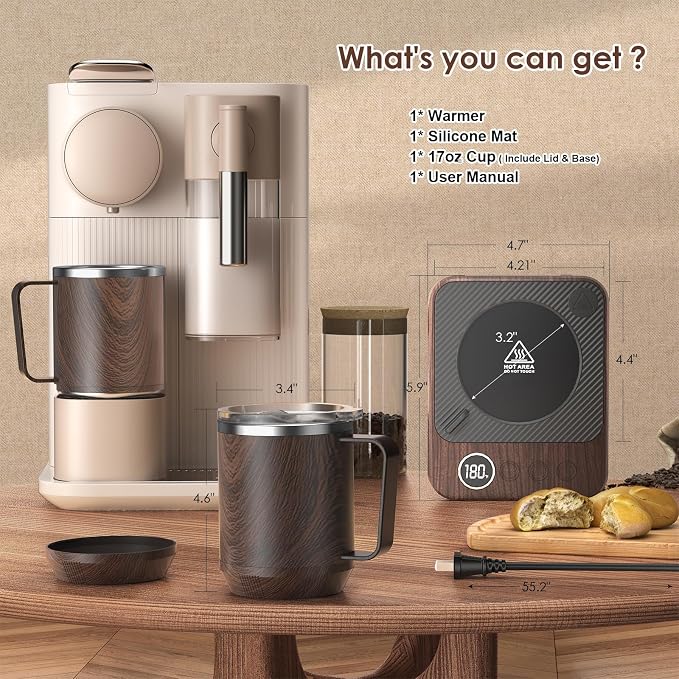 Felibeaco Coffee Mug Warmer &Mug Set - Image 7