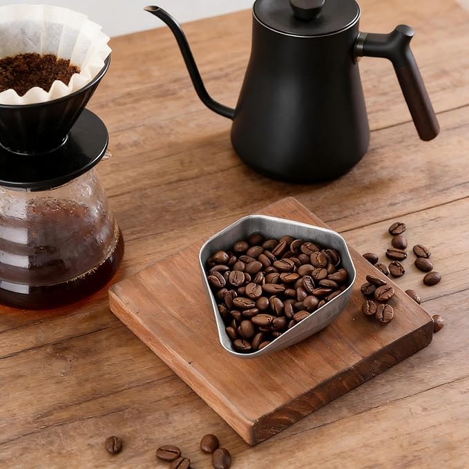 Coffee Bean Dosing Cup Stainless Steel Dosing Tray 4x3.26x1.18 in | Espresso - Image 2