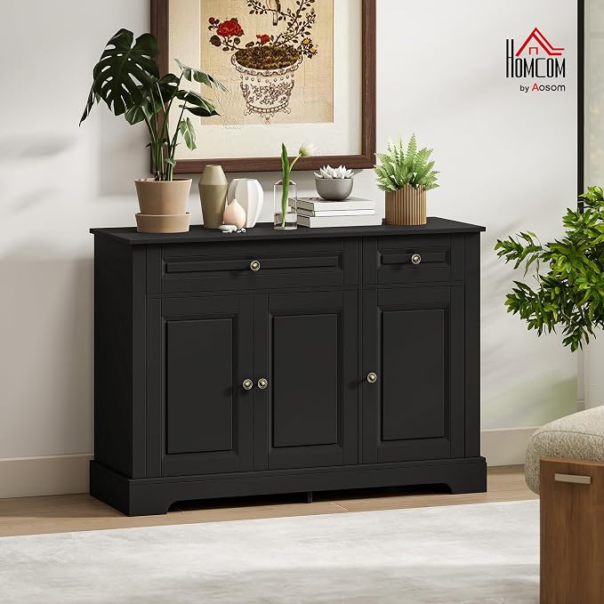 HOMCOM Sideboard Buffet Cabinet, Modern Buffet Cabinet - Image 2