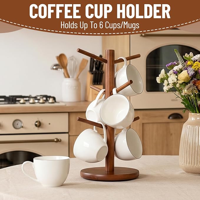 MyLifeUNIT Mug Holder Tree, 360° Rotated Coffee Cup Holder - Image 3