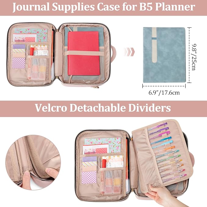 Teamoy Journal Supplies Storage Case, Journal Supplies Holder - Image 4