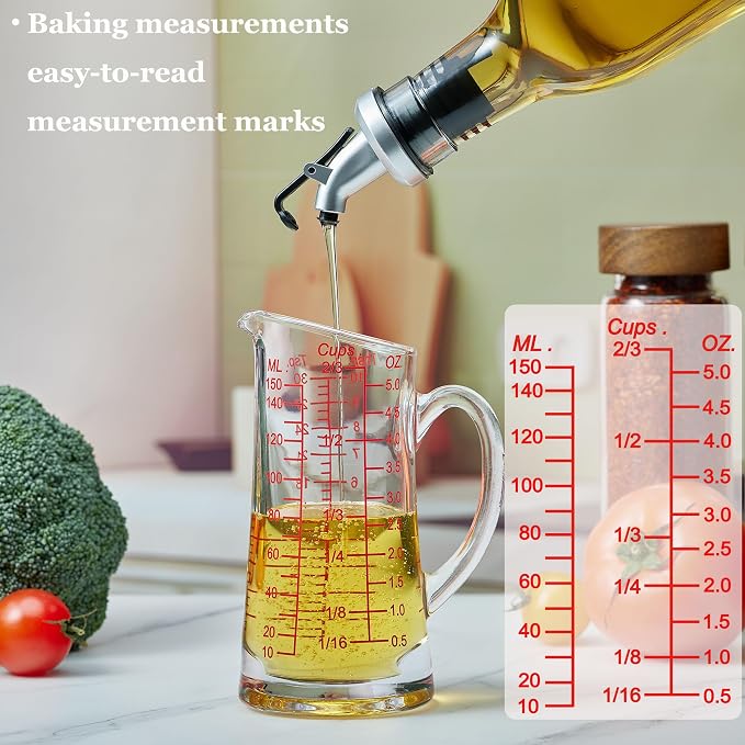 Ackers Glass Measuring Cup 5 Oz/150ml Shot Glass Measuring Cup - Image 3