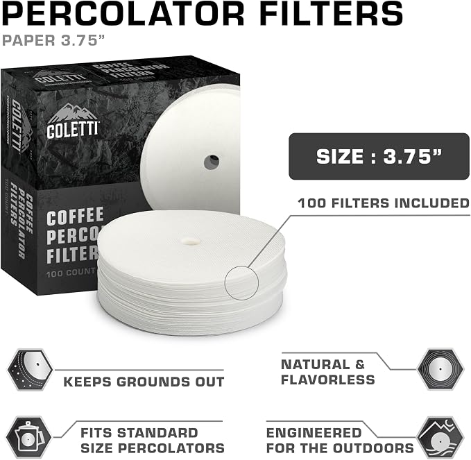 COLETTI Percolator Coffee Filters — Disc Coffee Filters - Image 3