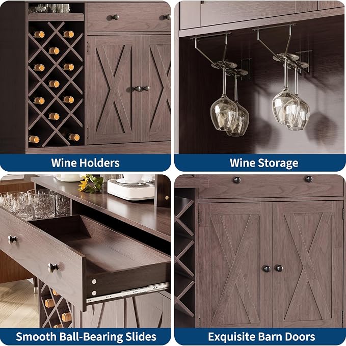 IDEALHOUSE 72 Inch Tall Kitchen Pantry Cabinet - Image 6