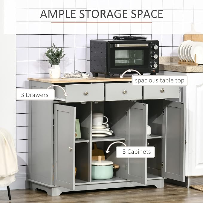 HOMCOM Sideboard Buffet Cabinet - Image 4