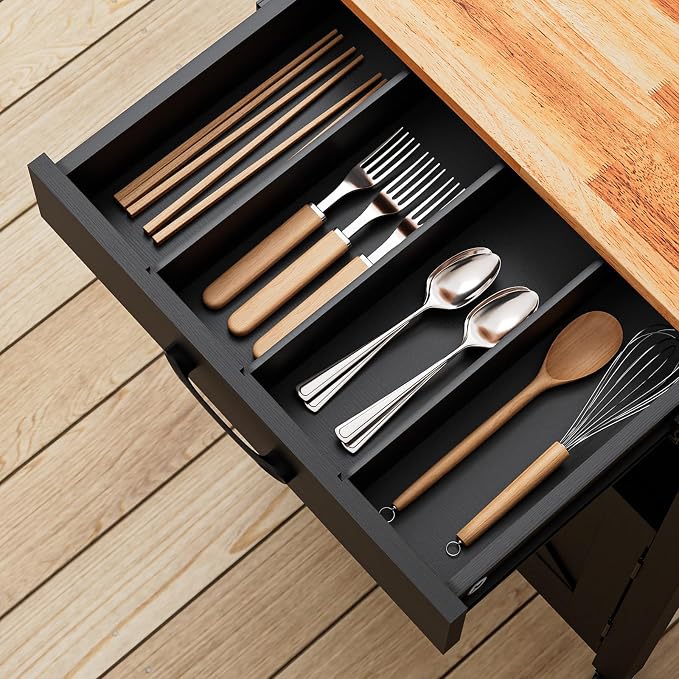 VINGLI Rolling Kitchen Cart - Image 4