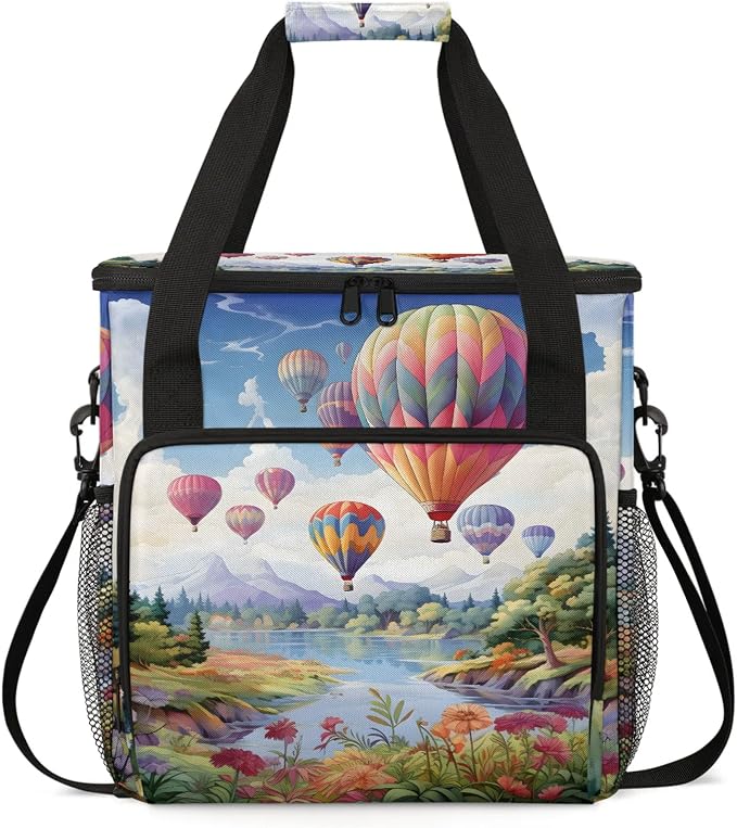 Hot Air Balloon Coffee Maker Carring Bag, Large Insulated Storage Organizer by Home