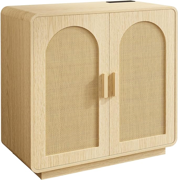 LIKIMIO Rattan Buffet Cabinet, Sideboard Cabinet - Image 9
