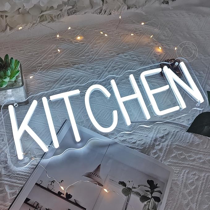 SYLHOME Kitchen Led Neon Light Sign Home Restaurant Wall Sign Decor - Image 6